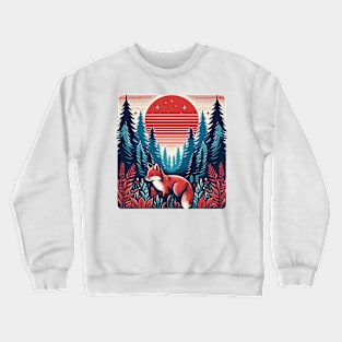 Fox in the forest Crewneck Sweatshirt